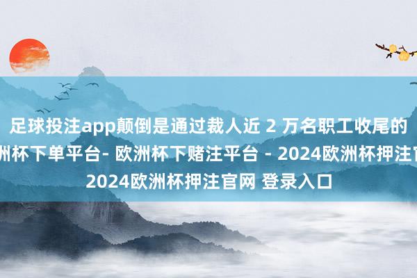 足球投注app颠倒是通过裁人近 2 万名职工收尾的老本缩小-欧洲杯下单平台- 欧洲杯下赌注平台 - 2024欧洲杯押注官网 登录入口