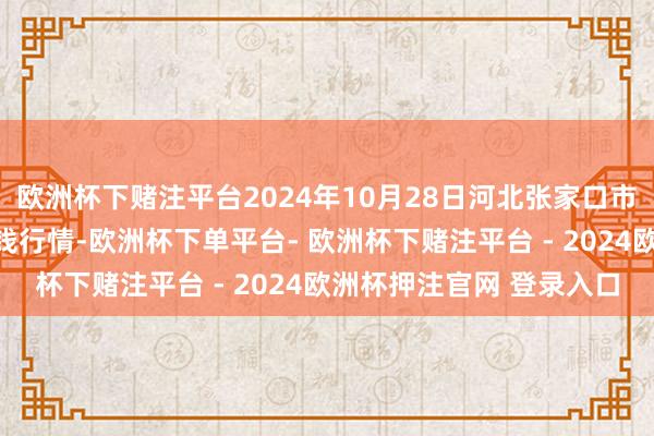 欧洲杯下赌注平台2024年10月28日河北张家口市京北农居品轮廓阛阓价钱行情-欧洲杯下单平台- 欧洲杯下赌注平台 - 2024欧洲杯押注官网 登录入口