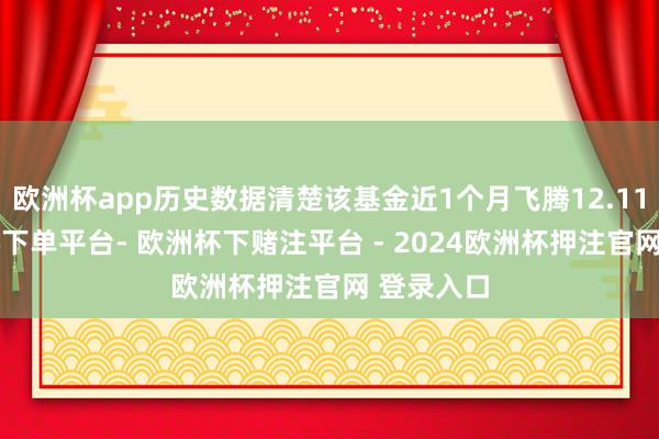 欧洲杯app历史数据清楚该基金近1个月飞腾12.11%-欧洲杯下单平台- 欧洲杯下赌注平台 - 2024欧洲杯押注官网 登录入口