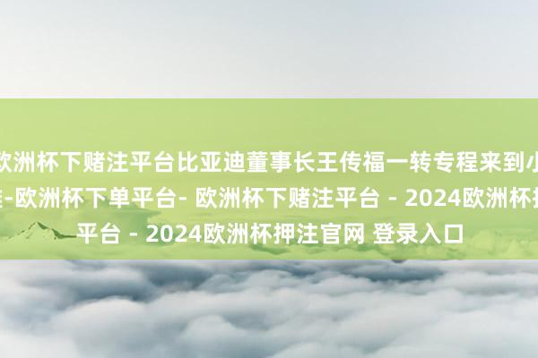 欧洲杯下赌注平台比亚迪董事长王传福一转专程来到小米汽车展台参不雅-欧洲杯下单平台- 欧洲杯下赌注平台 - 2024欧洲杯押注官网 登录入口