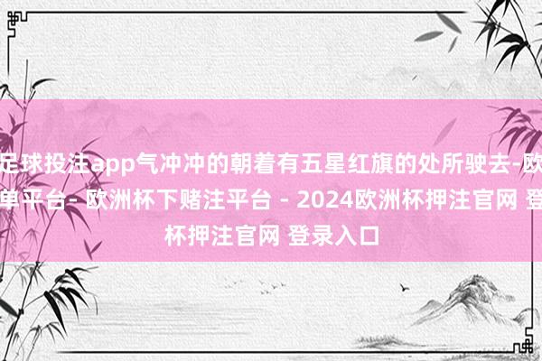 足球投注app气冲冲的朝着有五星红旗的处所驶去-欧洲杯下单平台- 欧洲杯下赌注平台 - 2024欧洲杯押注官网 登录入口